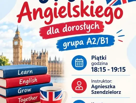 Kurs angielskiego dla dorosłych w Gminnym Centrum Kultury w Nędzy – zapisy trwają