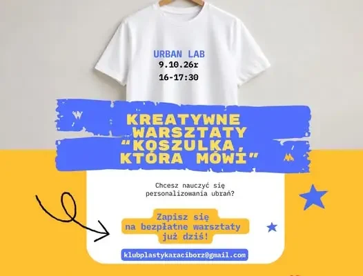 Warsztaty plastyczne w Raciborzu: zaprojektuj koszulkę, która mówi