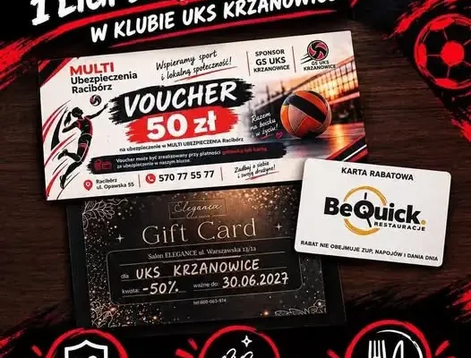 Loteria z nagrodami na meczach UKS Krzanowice