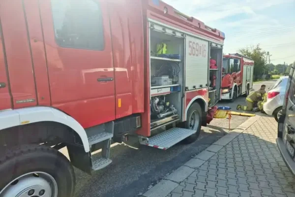Nędza: Strażacy OSP udzielili pomocy medycznej poszkodowanej osobie