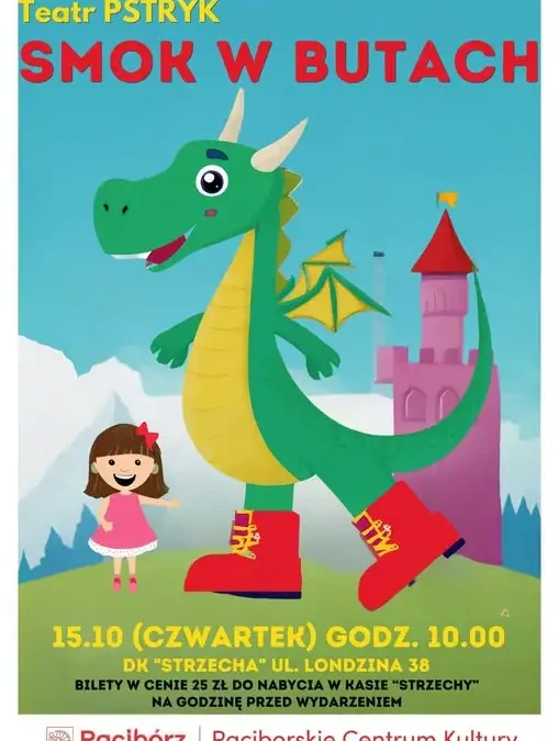 Spektakl dla dzieci „Smok w butach” w Raciborzu – już w czwartek
