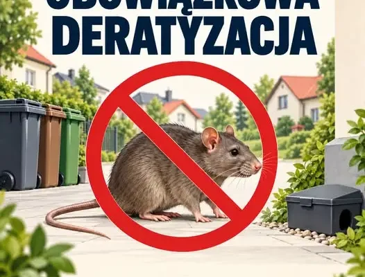 Obowiązkowa deratyzacja w Gminie Krzyżanowice – październikowy termin