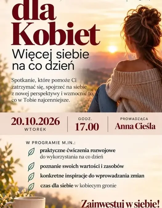 Spotkanie rozwojowe dla kobiet w Pietrowicach Wielkich – 20 października