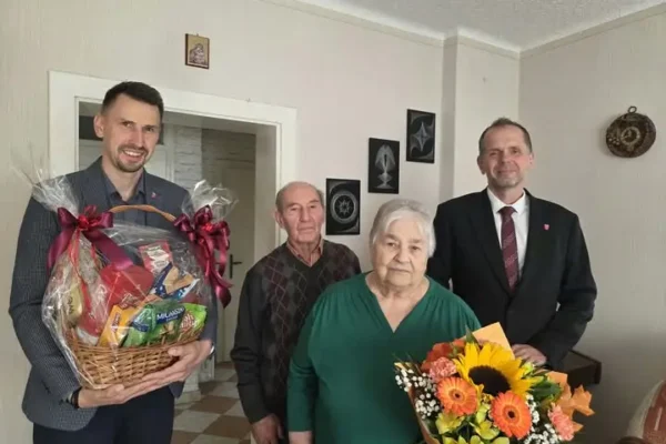 Diamentowe gody w Krzanowicach – Państwo Szypułowie świętują 60. rocznicę ślubu