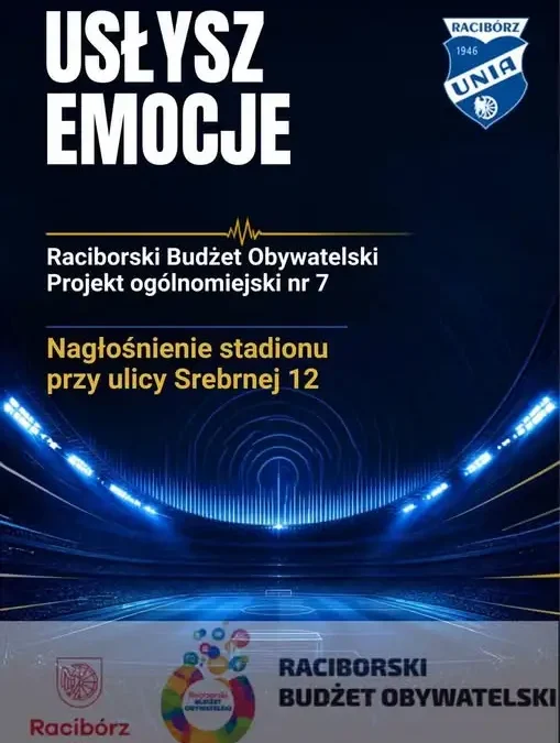 Stadion przy Srebrnej 12 w Raciborzu zyska profesjonalne nagłośnienie