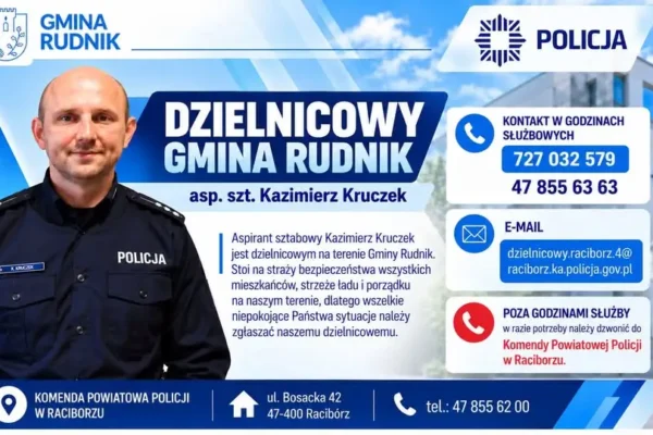 Nowy dzielnicowy w gminie Rudnik – asp. szt. Kazimierz Kruczek