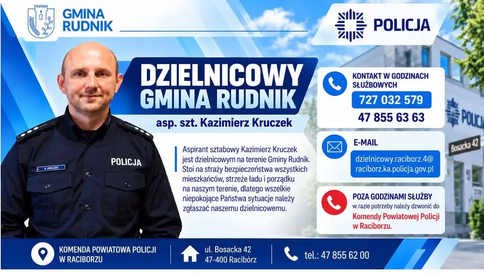 Nowy dzielnicowy w gminie Rudnik – asp. szt. Kazimierz Kruczek