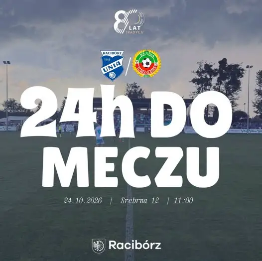 Unia Racibórz zaprasza na mecz. Wyjątkowo o 11:00 na Srebrnej 12