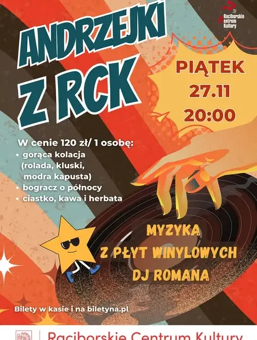 Andrzejki z RCK – DJ Romek zagra hity lat 70., 80. i 90.
