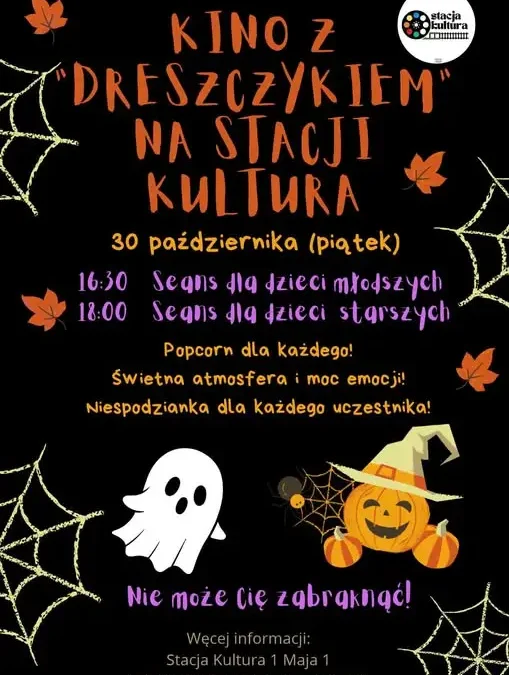 Kino z dreszczykiem w Stacji Kultura – seanse filmowe już 30 października