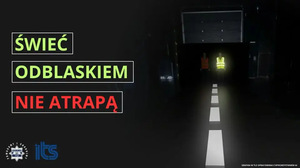 Odblaski ratują życie, ale tylko te prawdziwe – policja ostrzega przed atrapami